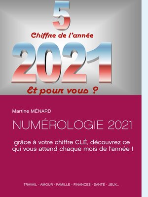 cover image of NUMÉROLOGIE 2021